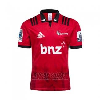 Crusaders Rugby Shirt 2018-19 Home Red