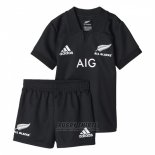 Kid's Kitss New Zealand All Blacks Rugby Shirt 2017 Home