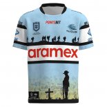 Shirt Cronulla Sutherland Sharks Rugby 2023 ANZAC