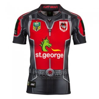 St George Illawarra Dragons Ant Man Marvel Rugby Shirt 2017 Gray