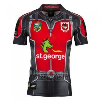 St George Illawarra Dragons Ant Man Marvel Rugby Shirt 2017 Gray