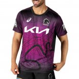 Shirt Brisbane Broncos Rugby 2024 Fuchsia