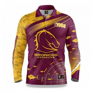 Shirt NRL Brisbane Broncos Rugby 2022 Fish Finder