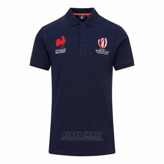 Shirt Polo France Rugby 2023 World Cup Blue
