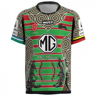 Shirt South Sydney Rabbitohs Rugby 2023 Indigenous Green