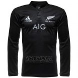 New Zealand All Blacks Long Sleeve Rugby Shirt 2016 Home