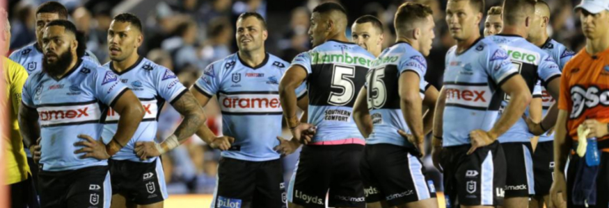 Cronulla Sutherland Sharks rugby shirts